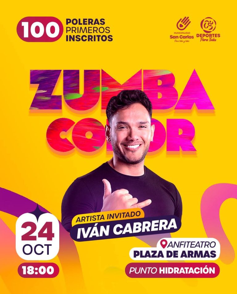 El deporte y los colores se toman la Plaza de San Carlos con Zumba Color 2025